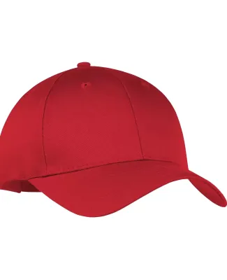 Port & Company CP80 Six-Panel Twill Cap True Red