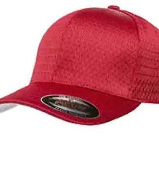 Flexfit 6777 Sportsman Mesh Cap in Red