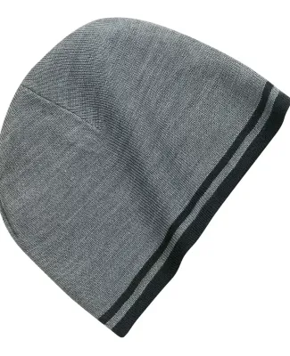 Port & Company CP93 Fine Knit Skull Cap with Strip Athletic Ox/Bk