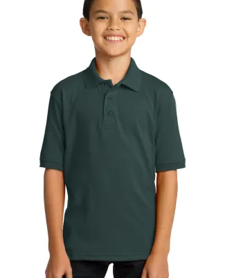 Port & Company KP55Y Youth 5.5-Ounce Jersey Knit P Dark Green