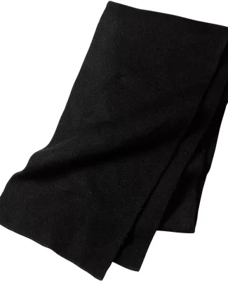Port & Company KS01 Knitted Scarf Black