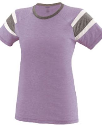 Augusta Sportswear 3011 Ladies Fanatic T-Shirt in Lavender/ slate/ white