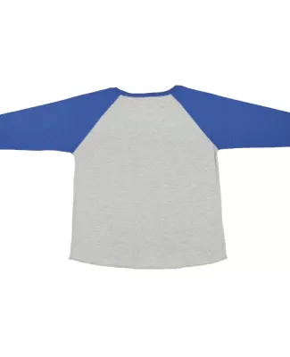 LAT 3830 Curvy Collection Women's Baseball Tee in Vn hth/ vn royal
