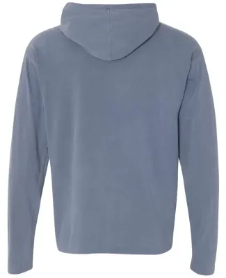 Comfort Colors 4900 Garment Dyed Hooded Long Sleev Blue Jean