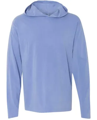Comfort Colors 4900 Garment Dyed Hooded Long Sleev Flo Blue
