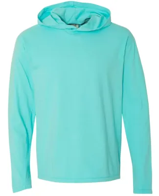 Comfort Colors 4900 Garment Dyed Hooded Long Sleev Lagoon