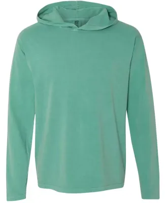 Comfort Colors 4900 Garment Dyed Hooded Long Sleev Seafoam