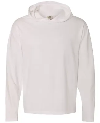 Comfort Colors 4900 Garment Dyed Hooded Long Sleev White