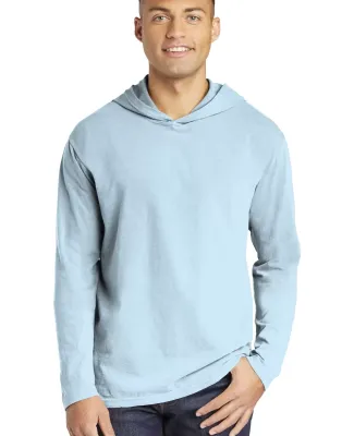Comfort Colors 4900 Garment Dyed Hooded Long Sleev Chambray
