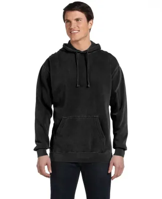 Comfort Colors 1567 Garment Dyed Hooded Pullover S Black