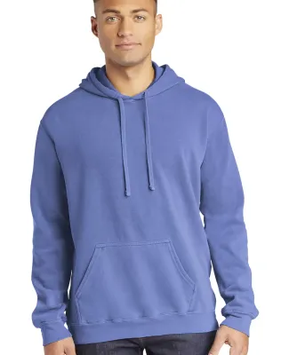 Comfort Colors 1567 Garment Dyed Hooded Pullover S in Flo blue
