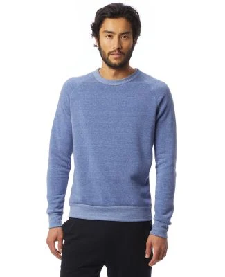 Alternative Apparel AA9575 Unisex Crew Neck Fleece in Eco pacif blue