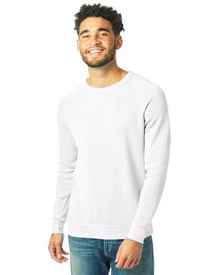 Alternative Apparel AA9575 Unisex Crew Neck Fleece in Eco white