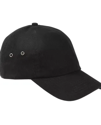 BA529 Big Accessories Washed Baseball Cap in Black