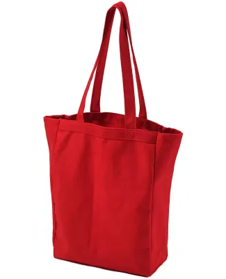 BE008 BAGedge 12 oz. Canvas Book Tote in Red