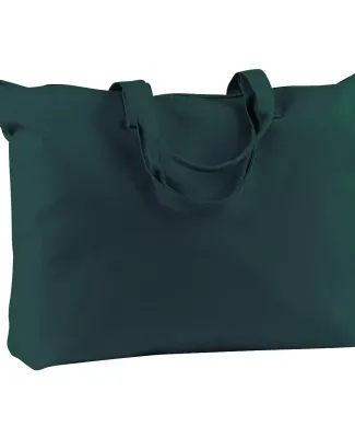 BE009 BAGedge 12 oz. Canvas Zippered Book Tote FOREST