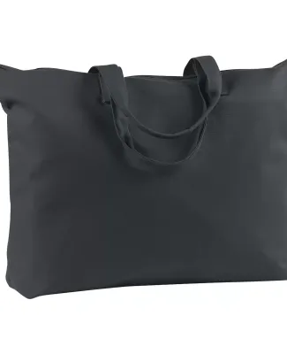 BE009 BAGedge 12 oz. Canvas Zippered Book Tote BLACK