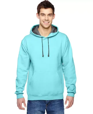 SF76R Fruit of the Loom 7.2 oz. Sofspun™ Hooded  Scuba Blue