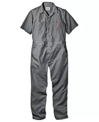 33999 Dickies 5 oz. Short Sleeve Coverall GRAY _ M