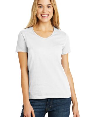 5780 Hanes® Ladies Heavyweight V-neck T-shirt - 5 White