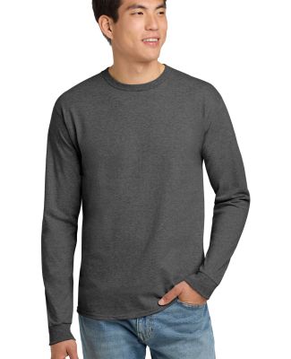 Hanes 5586 Long Sleeve 6.1 T-shirt - 5586  in Charcoal heather