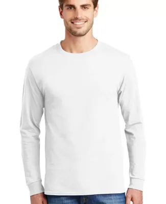 5586 Hanes® Long Sleeve Tagless 6.1 T-shirt - 558 White