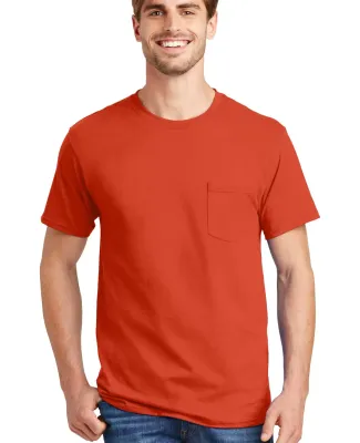 5590 Hanes® Pocket Tagless 6.1 T-shirt - 5590  Orange