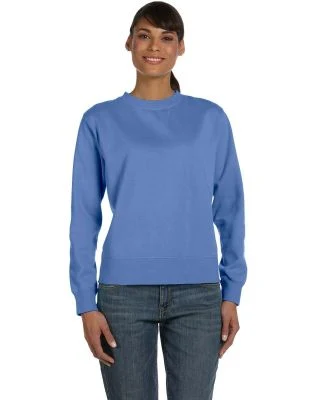 C1596 Comfort Colors Ladies' 10 oz. Garment-Dyed W in Flo blue
