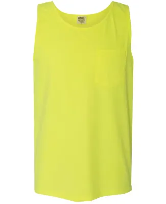 Comfort Colors Tank Top with Pocket 9330  Neon Yellow