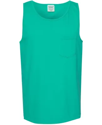 Comfort Colors Tank Top with Pocket 9330  Island Green