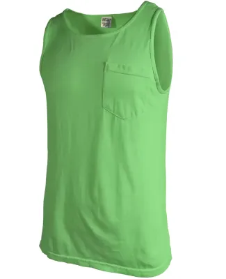 Comfort Colors Tank Top with Pocket 9330  Neon Green