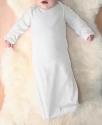 4406 Rabbit Skins Infant Baby Rib Lap Shoulder Lay WHITE