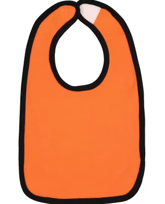 RS1004 Rabbit Skins Infant Jersey Contrast Trim Ve Orange/ Black