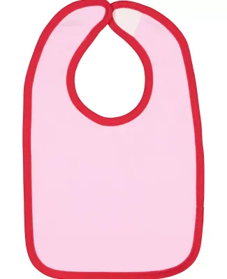 RS1004 Rabbit Skins Infant Jersey Contrast Trim Ve Pink/ Red
