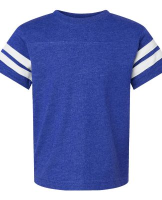 6137 LAT Jersey Youth Football Tee in Vintage royal/blended white