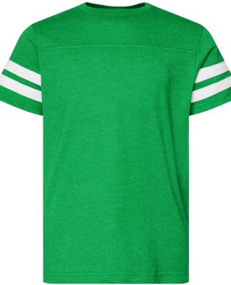 6137 LAT Jersey Youth Football Tee in Vintage green/blended white