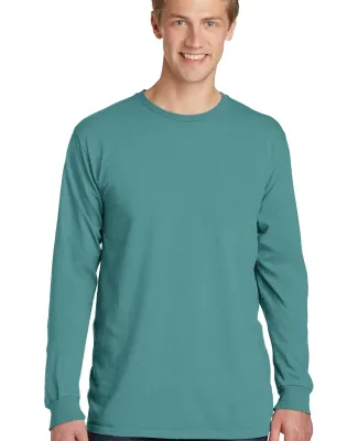Port & Company PC099LS Pigment-Dyed Long Sleeve Te Peacock