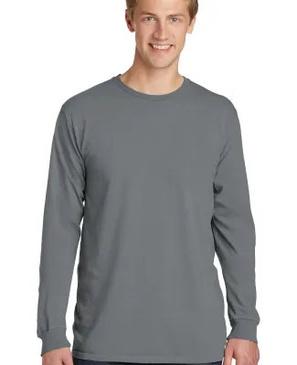 Port & Company PC099LS Pigment-Dyed Long Sleeve Te Pewter
