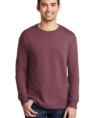Port & Company PC099LS Pigment-Dyed Long Sleeve Te Wineberry