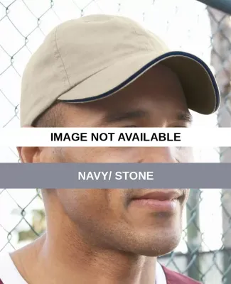 2100 Sportsman  - Twill Sandwich Cap -  Navy/ Stone