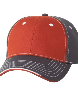 9500 Sportsman  - Tri-Color Cap -  Orange/ Charcoal