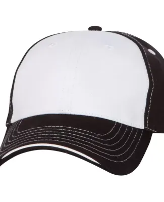 9500 Sportsman  - Tri-Color Cap -  White/ Black