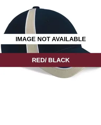 9400 Sportsman  - Striper Cap -  Red/ Black