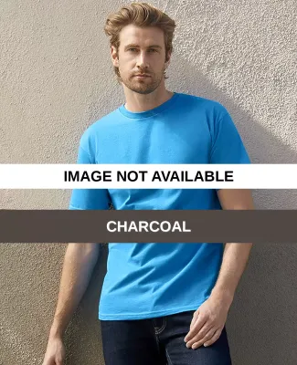 1701R Adult Ringspun Cotton T-Shirt Charcoal