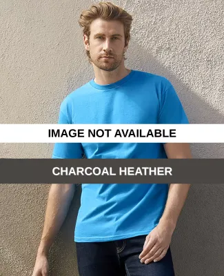 1701R Adult Ringspun Cotton T-Shirt Charcoal Heather