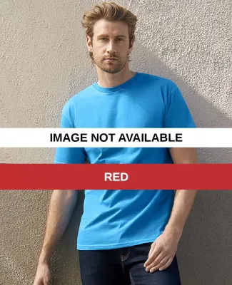 1701R Adult Ringspun Cotton T-Shirt Red