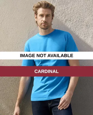 1701R Adult Ringspun Cotton T-Shirt Cardinal