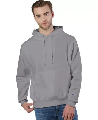 Champion S1051 Reverse Weave Hoodie in Stone grey