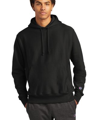 Champion S1051 Reverse Weave Hoodie in Black
