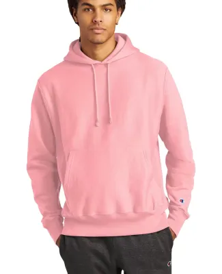 Champion S1051 Reverse Weave Hoodie in Candy pink